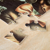 Vintage Dackel Nahtlose Malerei Puzzle (Seite)