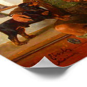 Vintage Dackeln Poster (Ecke)