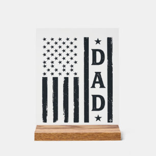 Vintage Dad Amerikanische Flagge Vektor Design_1 Acrylschild