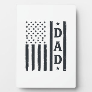 Vintage Dad Amerikanische Flagge Vektor Design_1 Fotoplatte
