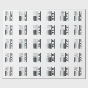 Vintage Dad Amerikanische Flagge Vektor Design_1 Geschenkpapier