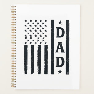 Vintage Dad Amerikanische Flagge Vektor Design_1 Planer