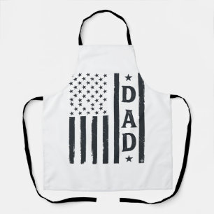 Vintage Dad Amerikanische Flagge Vektor Design_1 Schürze