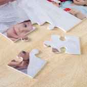 Vintage Dad Established Geschenk Text 3 Foto Puzzle (Seite)