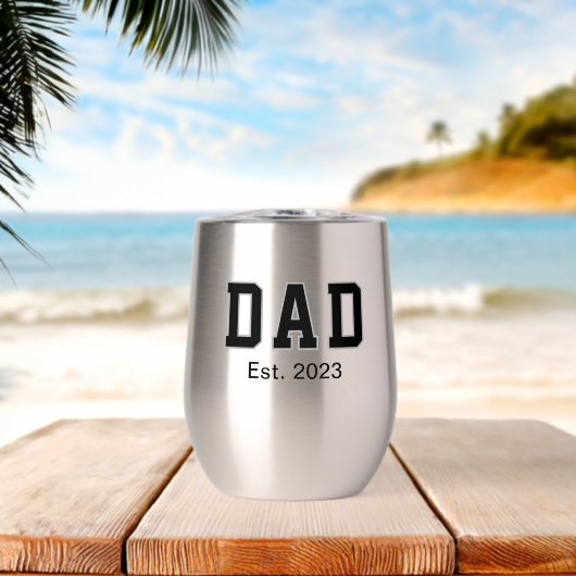 Vintage Dad Established Gift (Strand (gedreht))