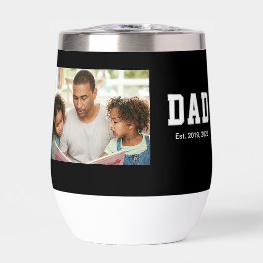 Vintage Dad Established Gift Photo (Vorderseite)