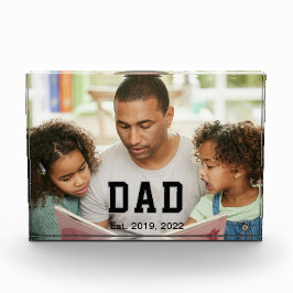 Vintage Dad Established Gift Photo Fotoblock