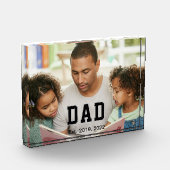 Vintage Dad Established Gift Photo Fotoblock (Links)