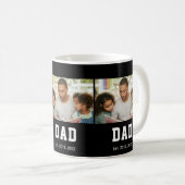 Vintage Dad Established Gift Photo Kaffeetasse (VorderseiteRechts)