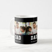 Vintage Dad Established Gift Photo Kaffeetasse (Vorderseite Links)