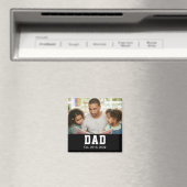 Vintage Dad Established Gift Photo Magnet (In Situ (Geschirrspüler))
