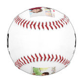 Vintage Dad Established Text 3 Photo Gift Baseball (Rückseite)