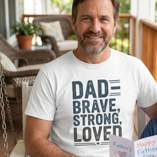 Vintage Dad — Tapfer, Stark, Geliebt zum Vatertag T-Shirt