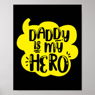 Vintage Daddy ist mein Held Poster