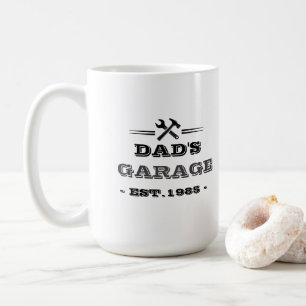 Vintage "Dad's Garage - Gegr. 1985" Kaffeetasse