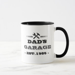 Vintage "Dads Garage - Gegr. 1985" Tasse