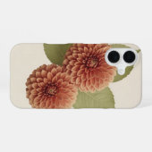 Vintage Dahlia Duo iPhone 16 Hülle (Rückseite (Horizontal))