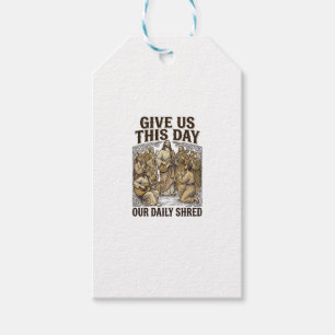 Vintage Daily Shred religiöse Gitarre Vektor Geschenkanhänger