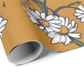 Vintage Daisies Geschenkpapier (Rolleneckpunkt)