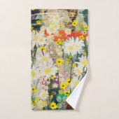 Vintage Daisies - Natur Inspiriert Blumenstrauß - Badhandtuch Set (Handtuch)