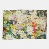 Vintage Daisies - Natur Inspiriert Blumenstrauß - Geschirrtuch (Horizontal)