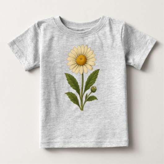 Vintage daisy baby t-shirt (Vorderseite)