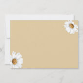 Vintage Daisy Bee Birthday Party Dankeschön Karte (Rückseite)