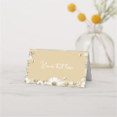 Vintage Daisy Bee Birthday Party Platzkarte (Rückseite)