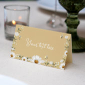 Vintage Daisy Bee Birthday Party Platzkarte