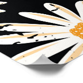 Vintage Daisy Blume nahtlos Vintages Muster. Di Poster (Ecke)