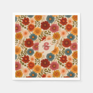 Vintage-Daisy-Blumenmuster Serviette