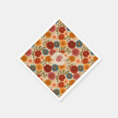 Vintage-Daisy-Blumenmuster Serviette (Ecke)