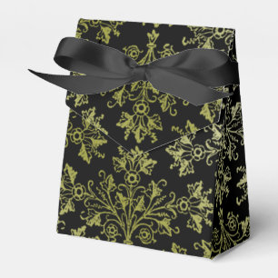 Vintage Daisy Flora Art in Golden Tulip Geschenkschachtel