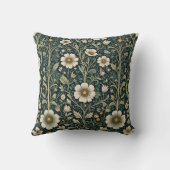 Vintage-Daisy-Gartenmuster Kissen (Rückseite)