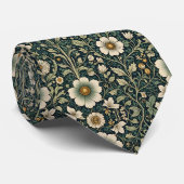 Vintage-Daisy-Gartenmuster Krawatte (Gerollt)