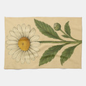 Vintage Daisy on Weathered Paper Geschirrtuch (Horizontal)