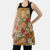 Vintage Daisy Pattern - Mustard Schürze (InSitu)
