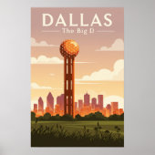 Vintage Dallas Poster (Vorne)