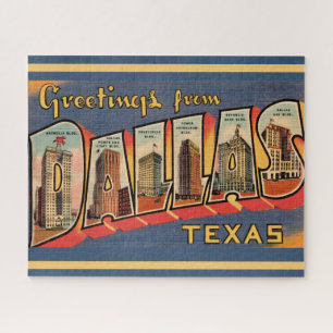 Vintage Dallas Texas 16x20 Puzzle
