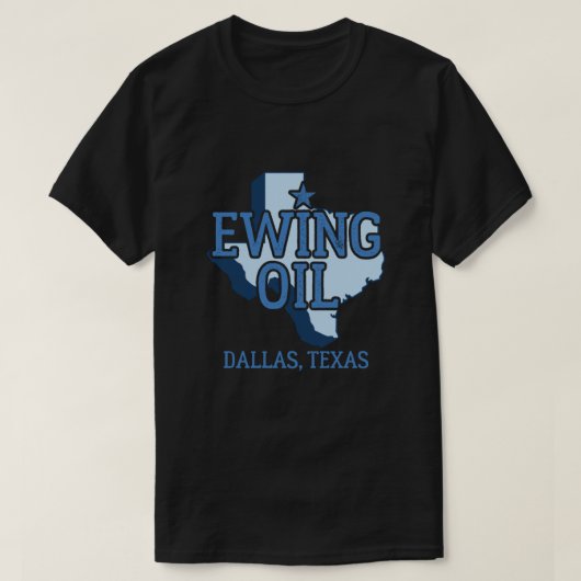Vintage Dallas Texas Ewing Oil T-Shirt (Design vorne)