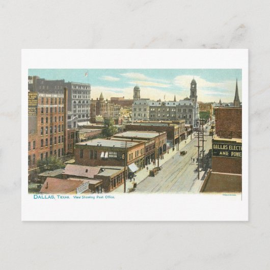 Vintage Dallas, Texas Postkarte (Vorderseite)