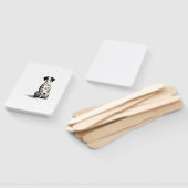 Vintage-Dalmatiner-Hund von hinten Illustration Mi Fächer (Non-assembled)