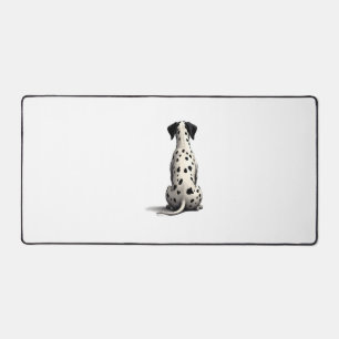 Vintage-Dalmatiner-Hund von hinten Illustration Mi Schreibtischunterlage
