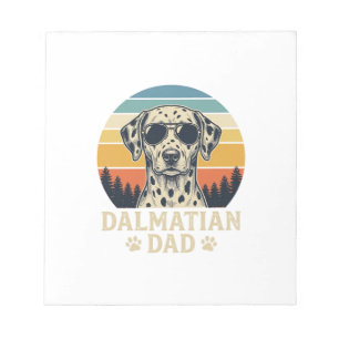 Vintage-Dalmatiner-Vater-Hunde-Liebhaber-Design_1 Notizblock