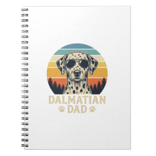 Vintage-Dalmatiner-Vater-Hunde-Liebhaber-Design_1 Notizblock