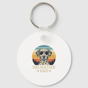 Vintage-Dalmatiner-Vater-Hunde-Liebhaber-Design_1 Schlüsselanhänger