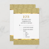 Vintage Damasehe RSVP Karte (Vorne/Hinten)