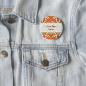 Vintage Damask Contour-Tapete - blau violett Button (Beispiel)