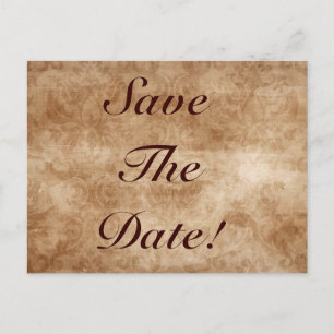 Vintage-Damask-Hochzeitseinladung! Postkarten