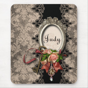 Vintage-Damask-Mausepad Mousepad